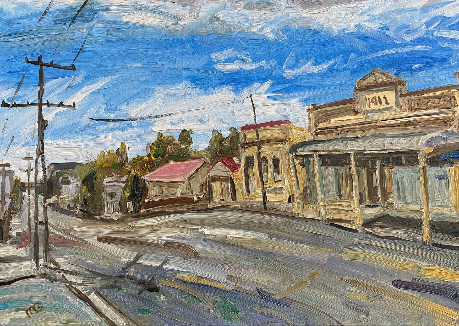 Mark Bellringer Artist at The Bank Eltham