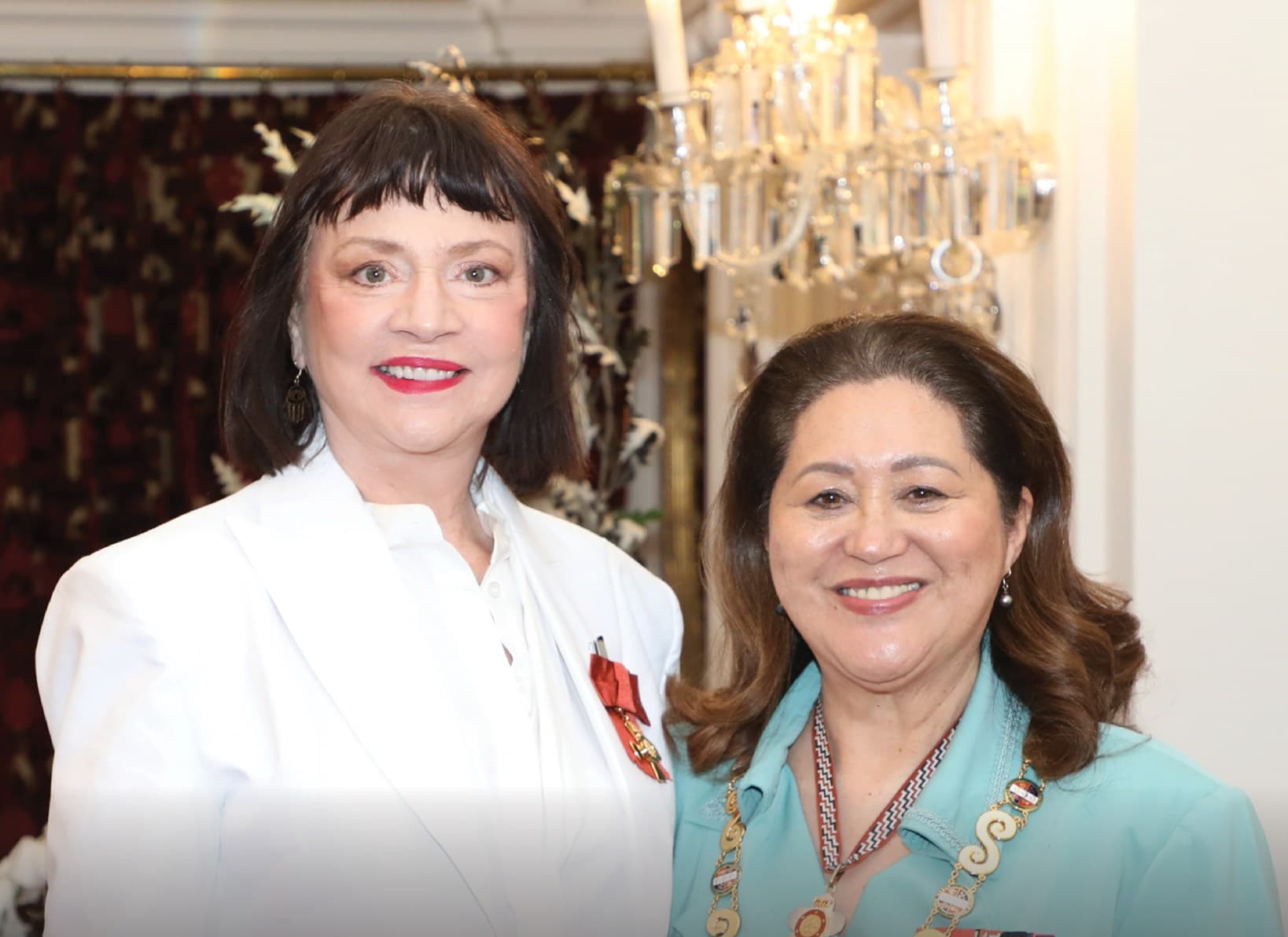 Suzanne Porter Receives Officer of the New Zealand Order of Merit Insignia