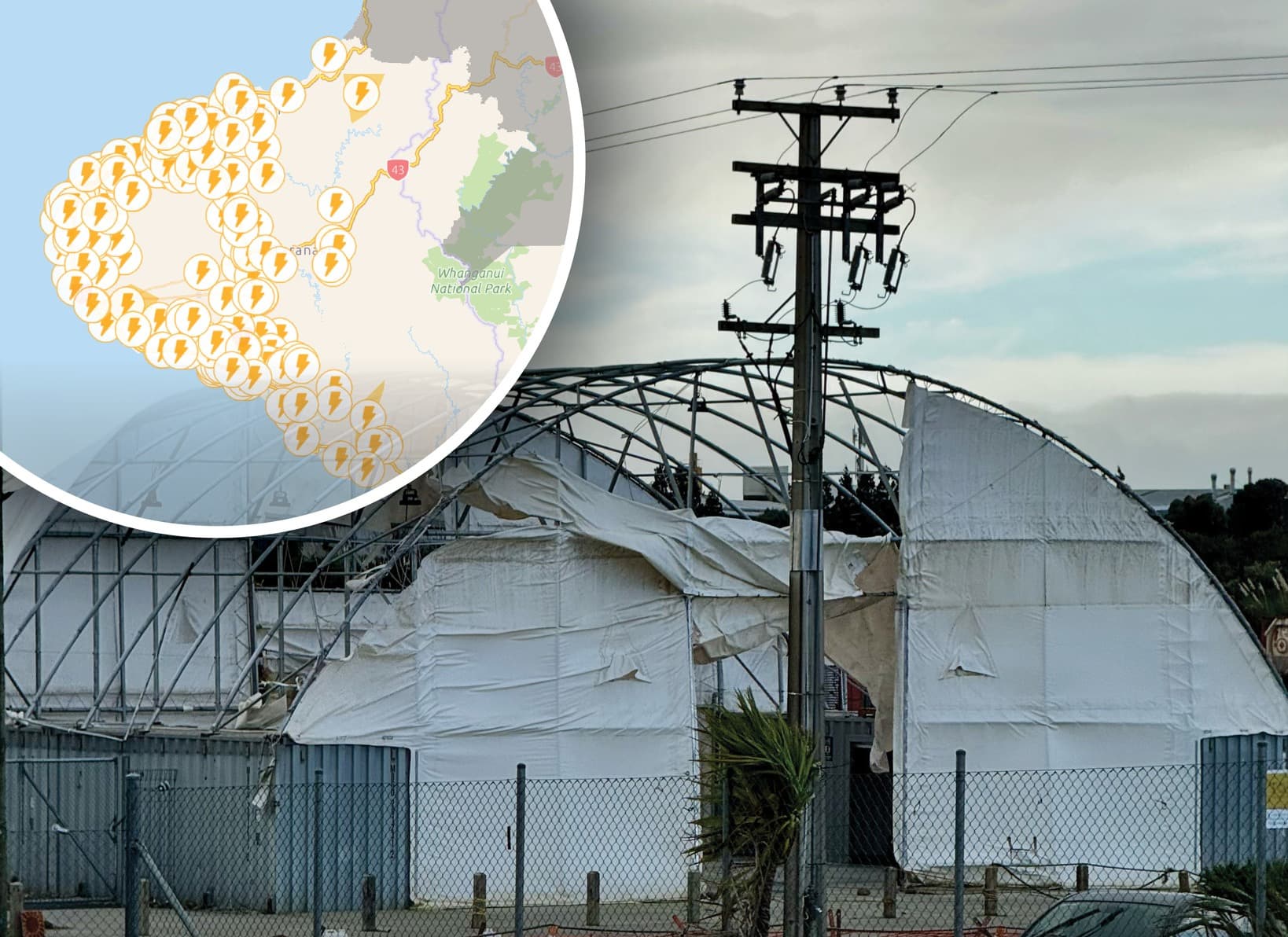 Severe Gales Cut Power to Thousands of Taranaki Properties
