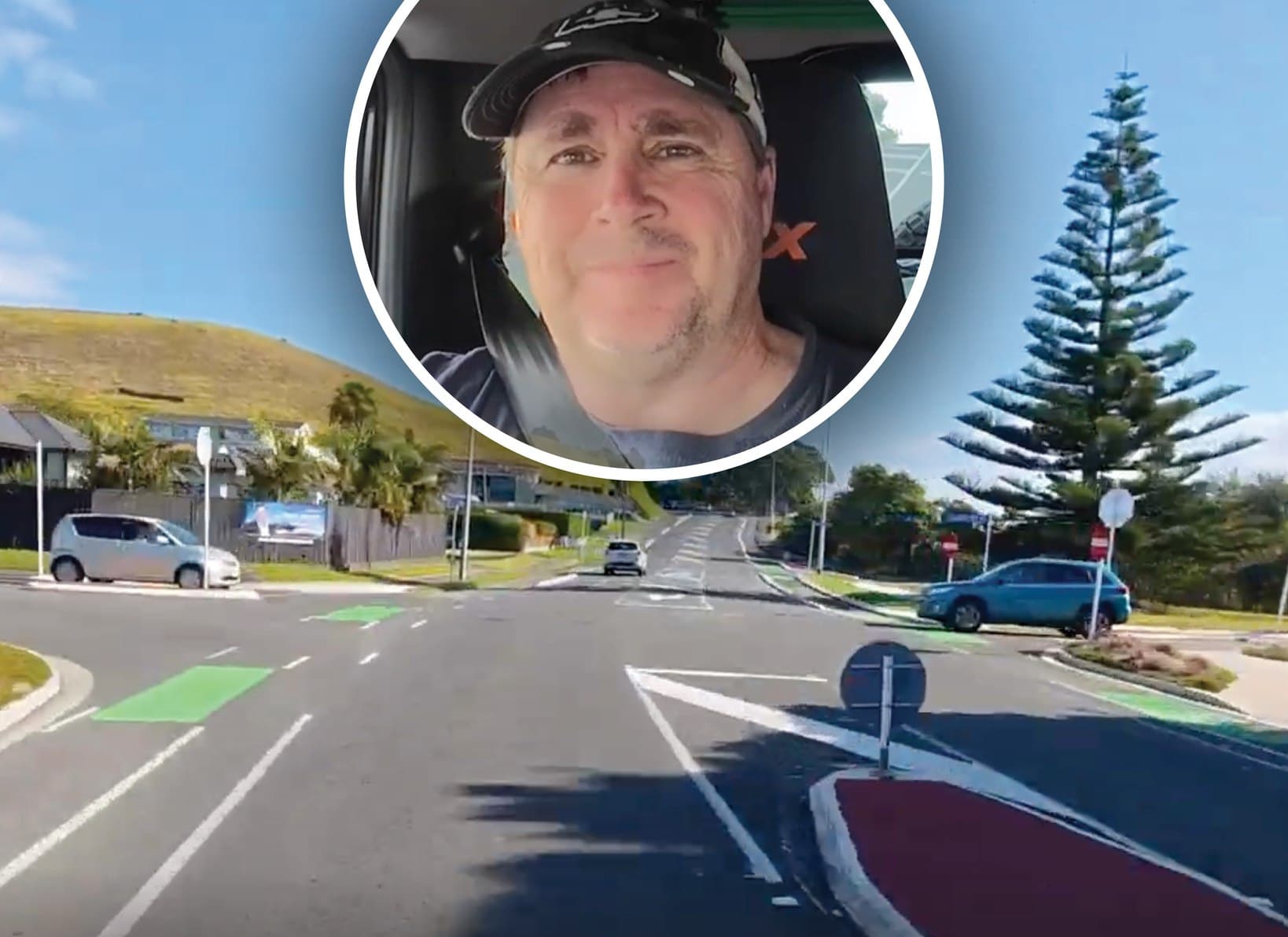 Councillor Murray Chong Monitors Devon Street West Cycleway Traffic Ahead of September Vote