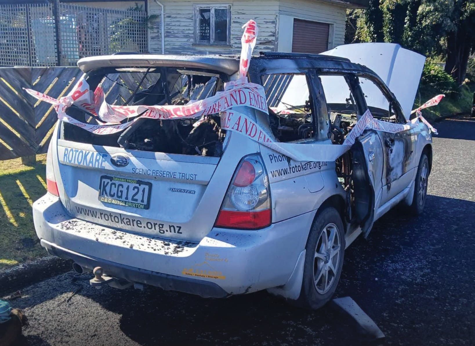 Rotokare Scenic Reserve Appeals for Help After Essential Vehicle Stolen and Burned