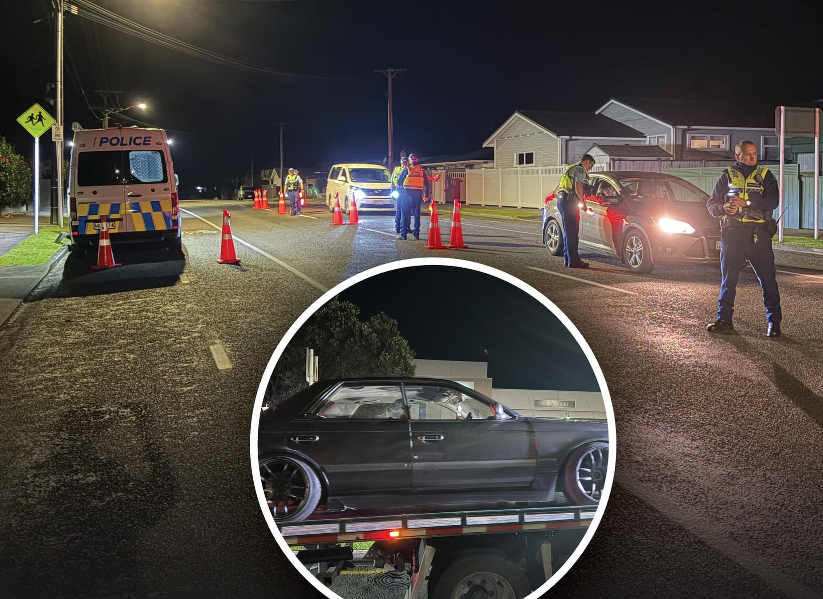 Police arrest fleeing drivers and impound vehicles in major Taranaki road safety operation