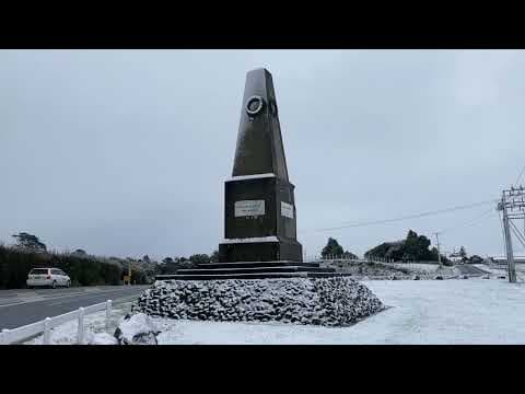 Snow Around Stratford and Central Taranaki