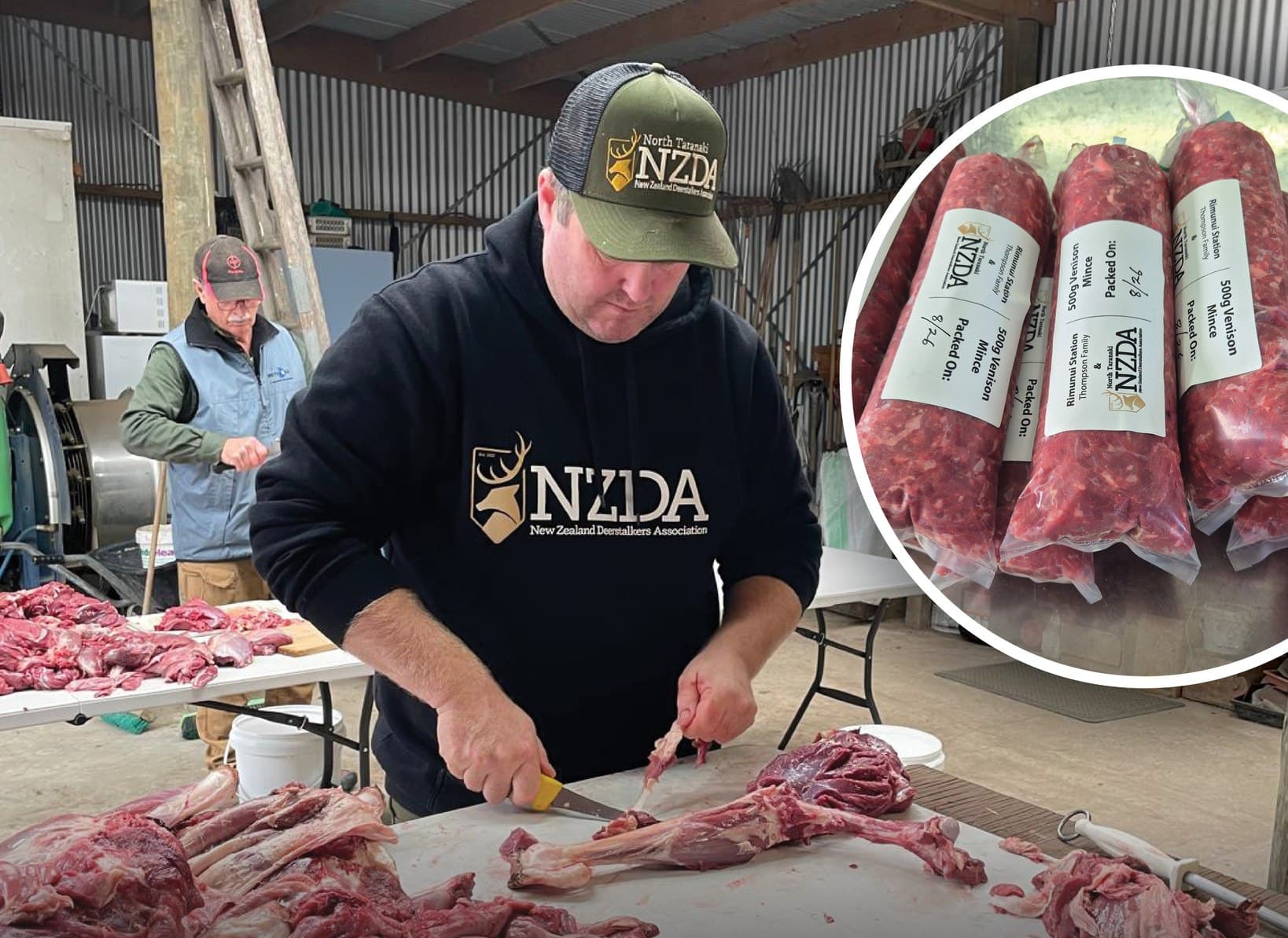 North Taranaki Deerstalkers donate 100kg of wild venison to local families in need