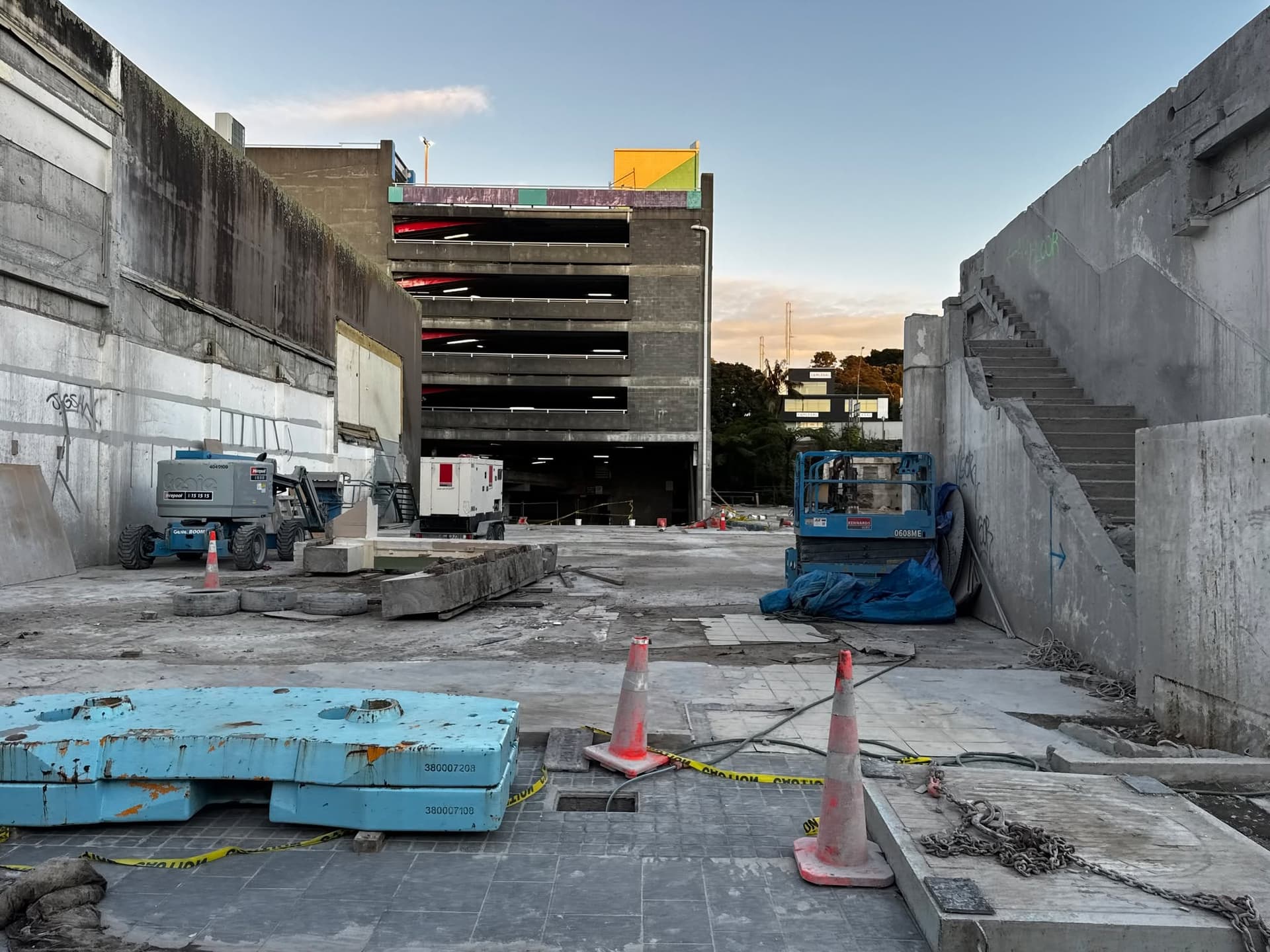 Photos: Huatoki Stream daylighting underway at Metro Plaza site