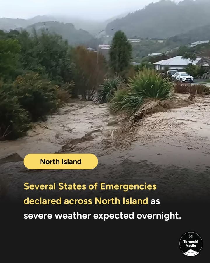 ⚠️ A Regional State of Emergency has been declared for the entire Manawatū-Whanganui region, covering a massive area…