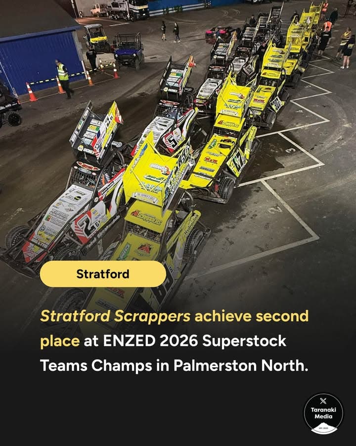 Congratulations to the Stratford Scrappers who placed 2nd at the Superstock Teams Champs in Palmerston North last night.
