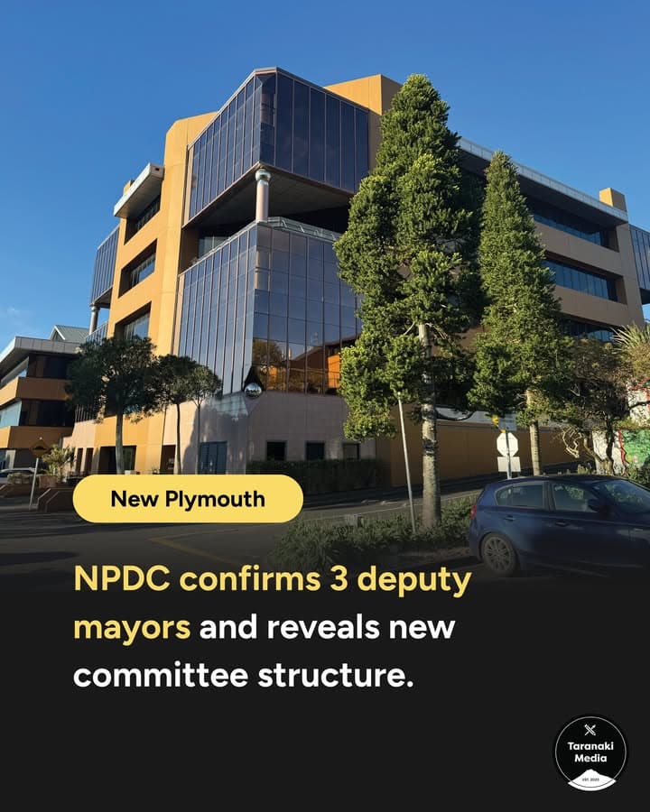 New Plymouth District Council has confirmed a six-monthly rotation for the Deputy Mayor position across three…