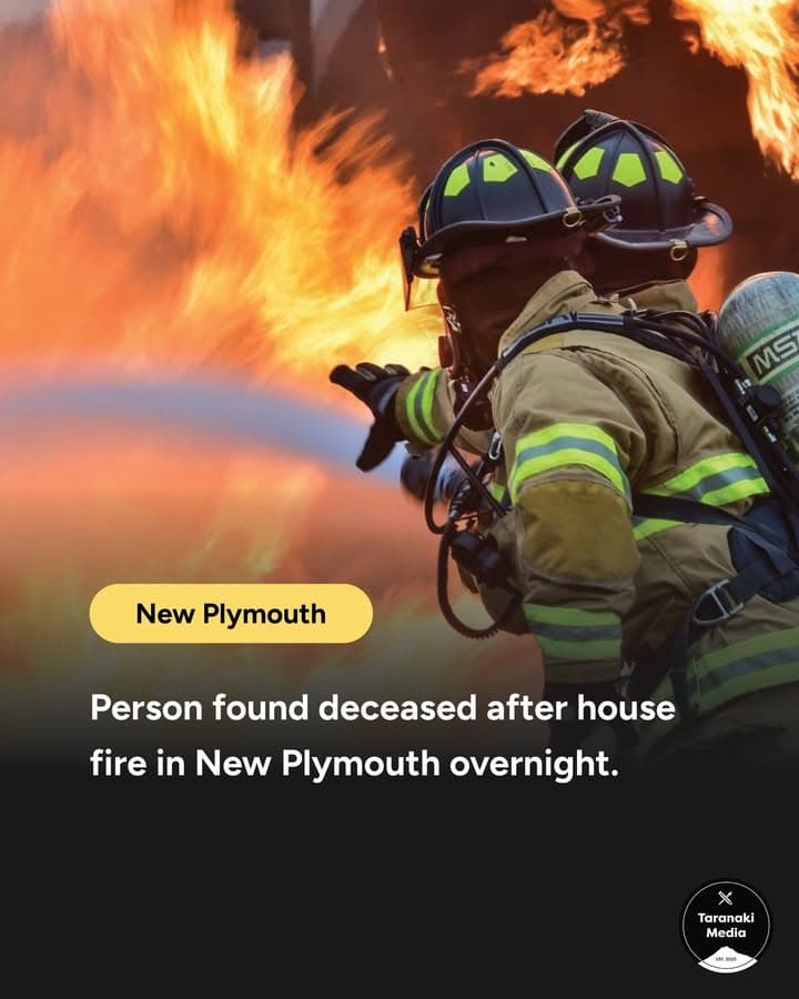 Press release from NZ Police: One person has been located deceased following a house fire in New Plymouth overnight.…