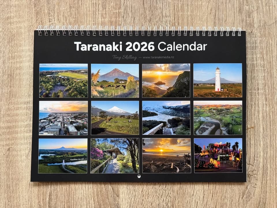 🎁 Taranaki 2026 Calendar now available! 🎅 The perfect Christmas gift. Limited stock available - buy online now, it's…