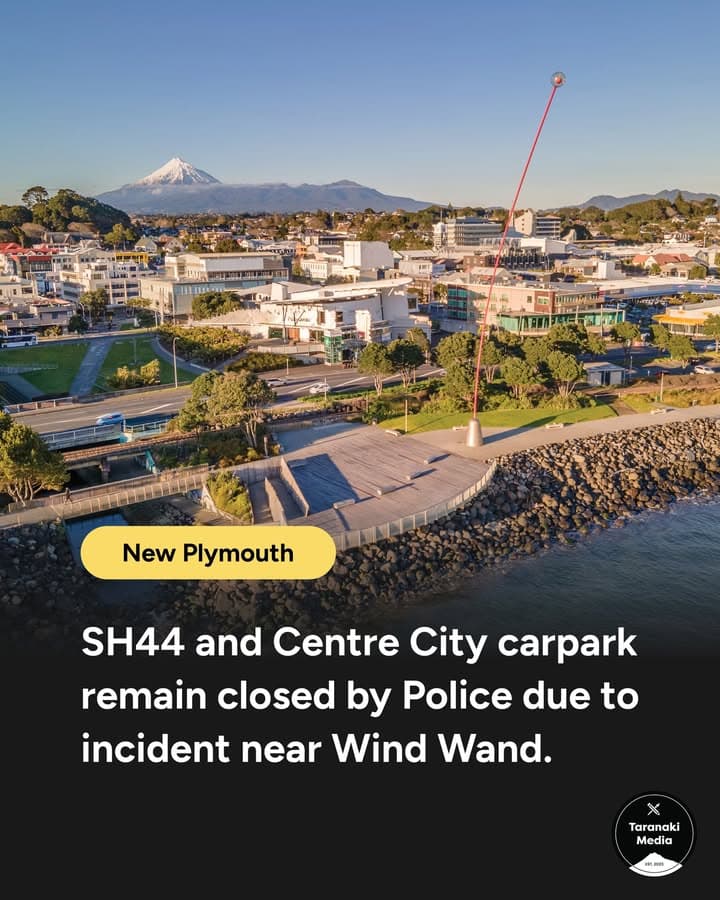 Update from Centre City 12:30pm: SH44 has now reopened, and the carpark can now be accessed from both Level 1…