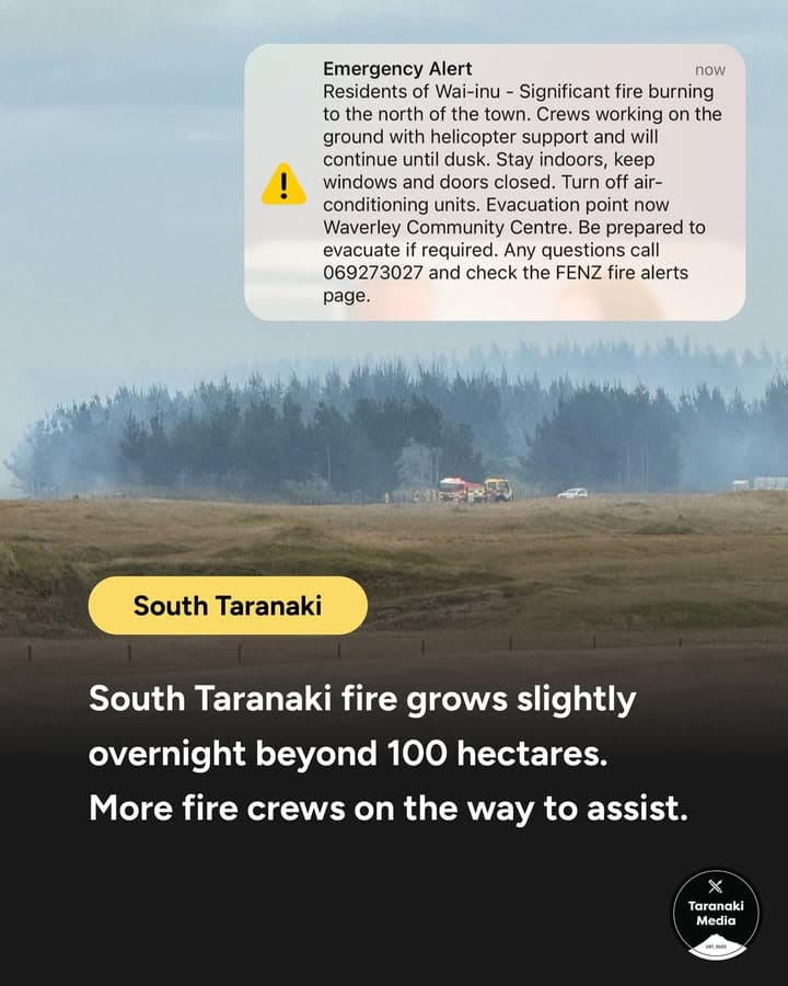 "We expect to be working on this fire for several days." Fire & Emergency NZ is continuing to work on containing and…